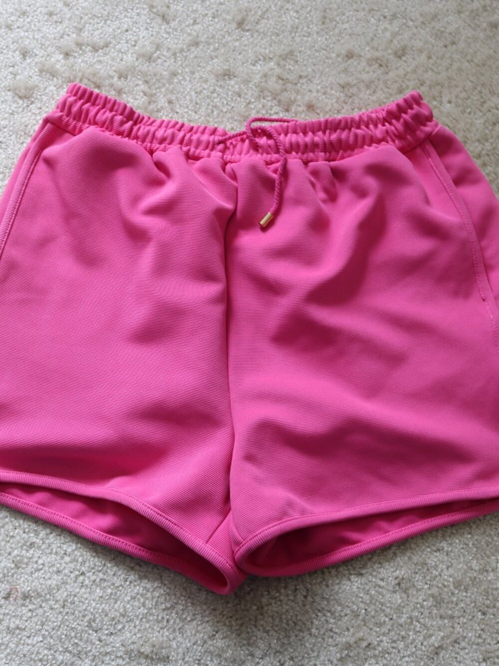 entro Bright Pink Athletic Drawstring Shorts